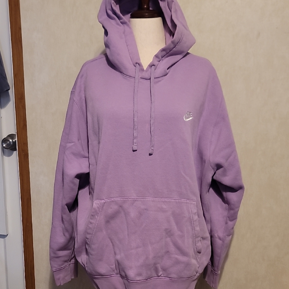 Nike Lavender Sweatshirt with White Logo Mens XXL